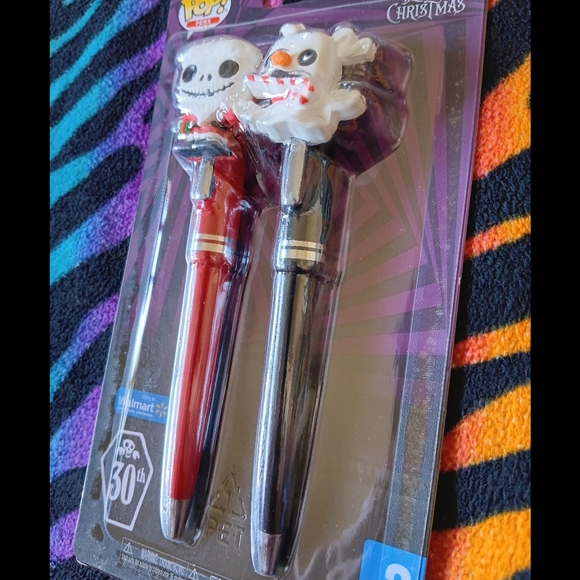 ❤️🖤 The Nightmare Before Christmas Funko Pop Pen Set Jack Zero Disney - Picture 2 of 7